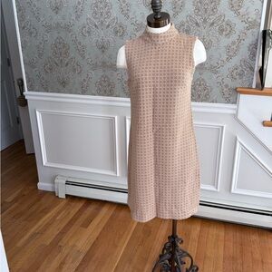 Ann Taylor Tan Geometric Mini Dress